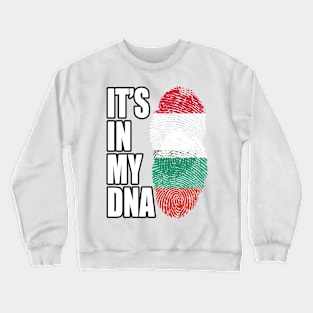 Hungarian And Bulgarian Mix Heritage DNA Flag Crewneck Sweatshirt